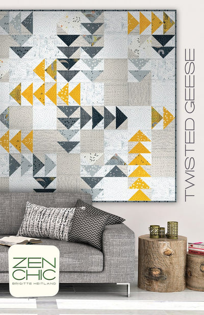 Twisted Geese Quilt Pattern by Zen Chic