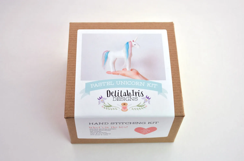 Unicorn Stuffed Animal Sewing Kit from DelilahIris Designs