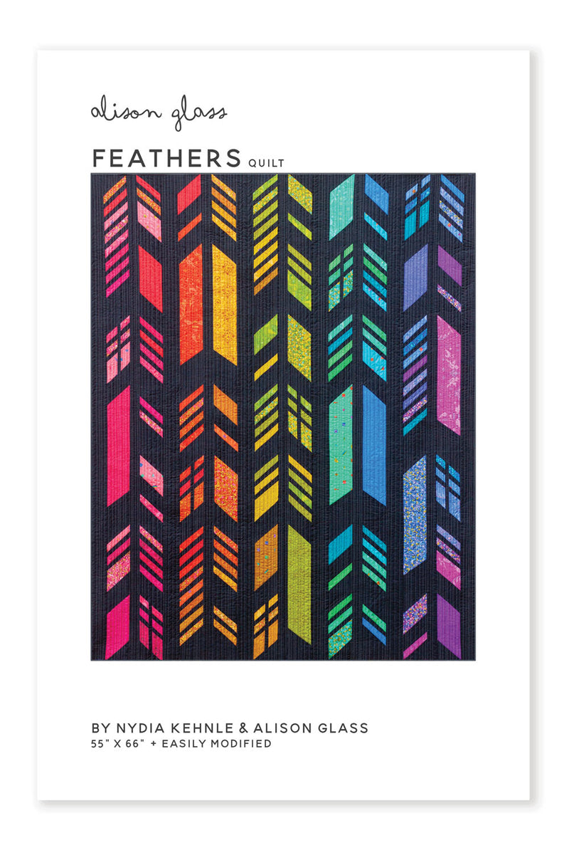 Feathers 2021 Quilt Pattern Book from Alison Glass, Nydia Kenhle - Paper Pattern
