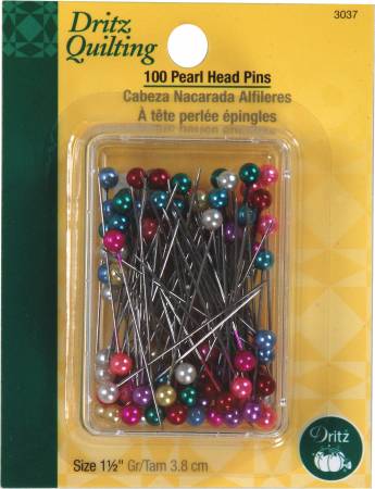 100 Pearl Head Pins 1 1/2in 100ct by Dritz