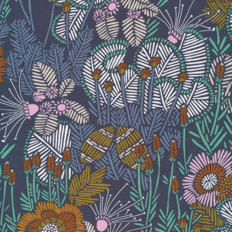 Embroidered Floral, Grasslands by Sarah Watson, Cloud 9k