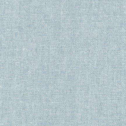 WATER Metallic Essex Linen/Cotton Blend by Robert Kaufman