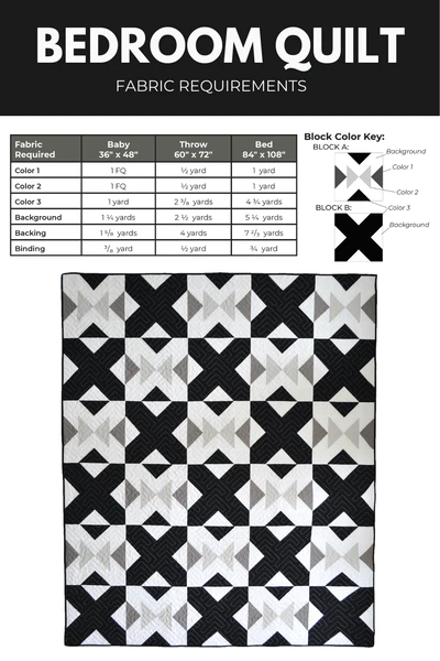Bedroom Quilt Pattern from Sewn Handmade