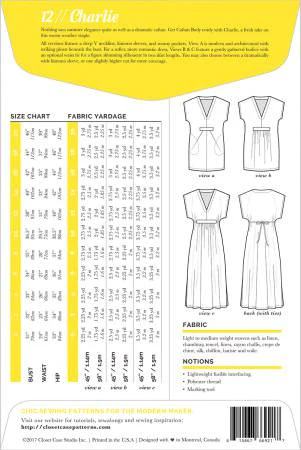 Charlie Caftan Pattern from Closet Core Patterns
