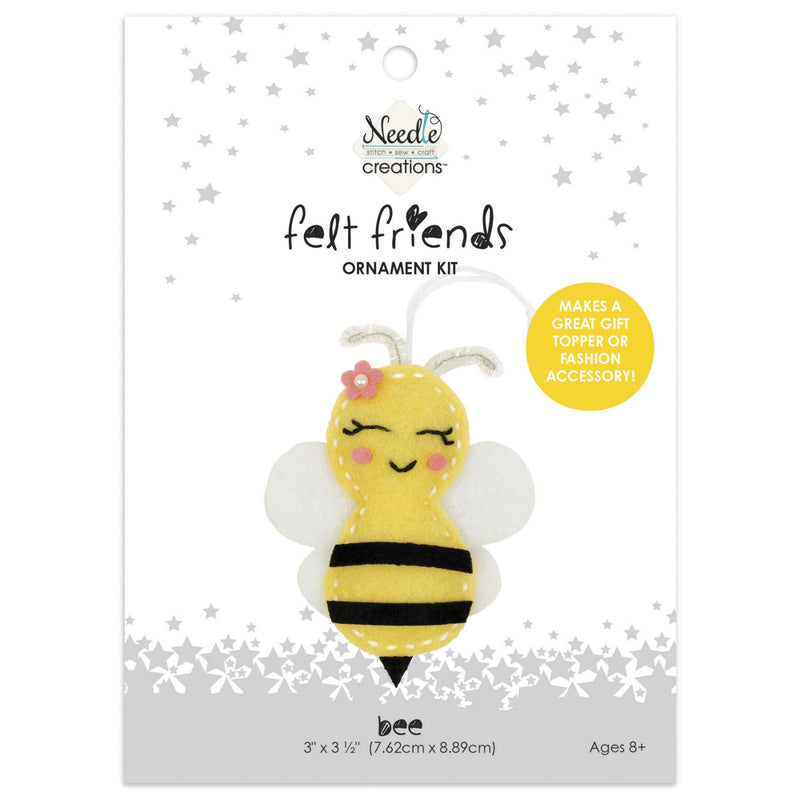 Bee Felt Friend Ornament Kit by Needle Creations