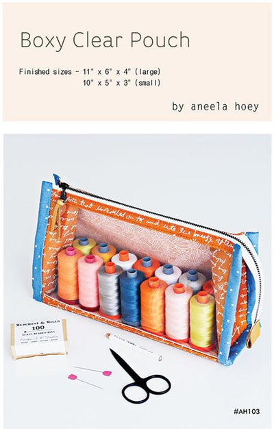 Boxy Clear Pouch by Aneela Hoey Patterns