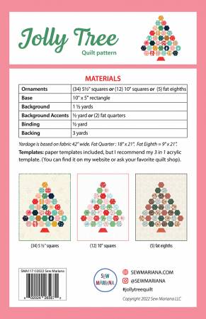 Jolly Tree Pattern from Sew Mariana