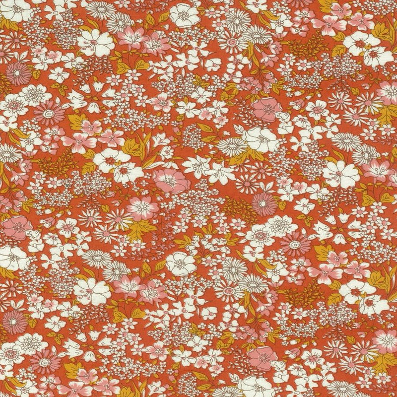RED Floral 1B, Flownny I Lawn from KOKKA