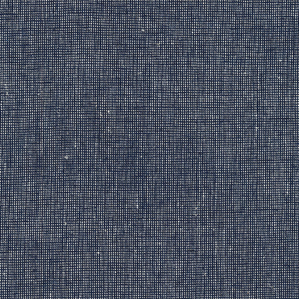 NAVY Essex Yarn Dyed Homespun, Linen/Cotton Blend