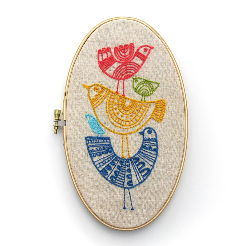 Lisa Congdon Birds Embroidery Kit from BudgieGoods