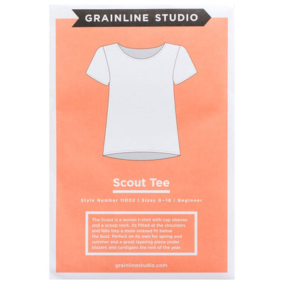 Scout Tee Pattern from Grainline Studio Sizes 0-18