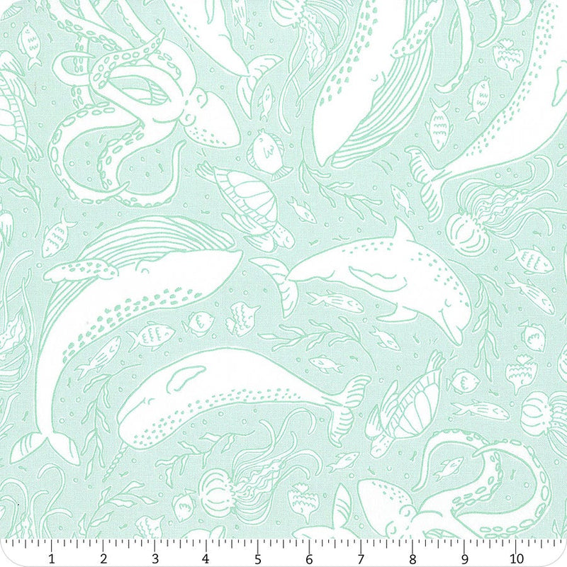 SEAFOAM Ocean Friends from The Sea and Me by Stacy lest Hsu, Moda