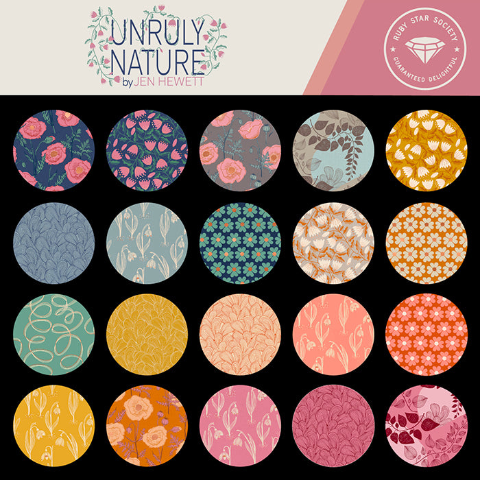 Fat Quarter Bundle of Unruly Nature by Jen Hewett for Ruby Star (26 pieces)
