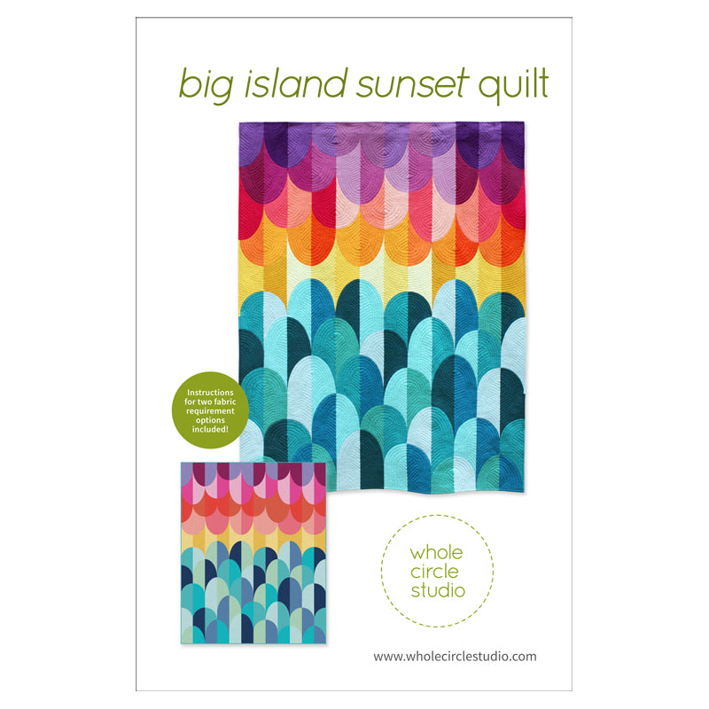 Big Island Sunset Quilt Pattern by Whole Circle Studio
